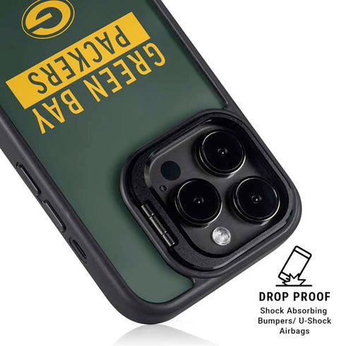 NFL Green Bay Packers Green Performance Series iPhone 15 Pro Kickstand Case